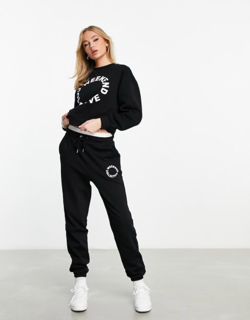 Dark Grey 'Be Kind' Circle Logo Jogger