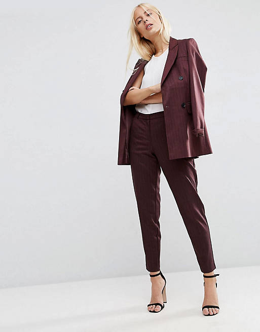 ASOS Double Breasted Pinstripe Suit