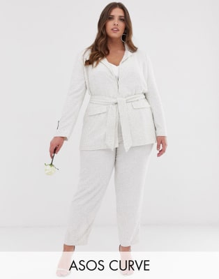 asos curve suit