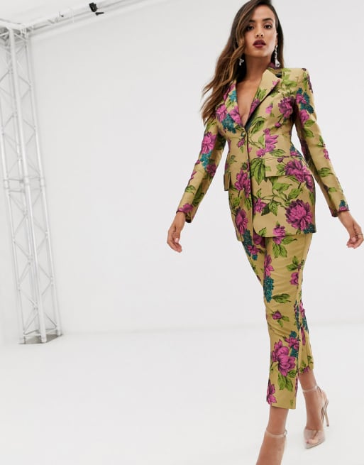 Floral suit deals womens