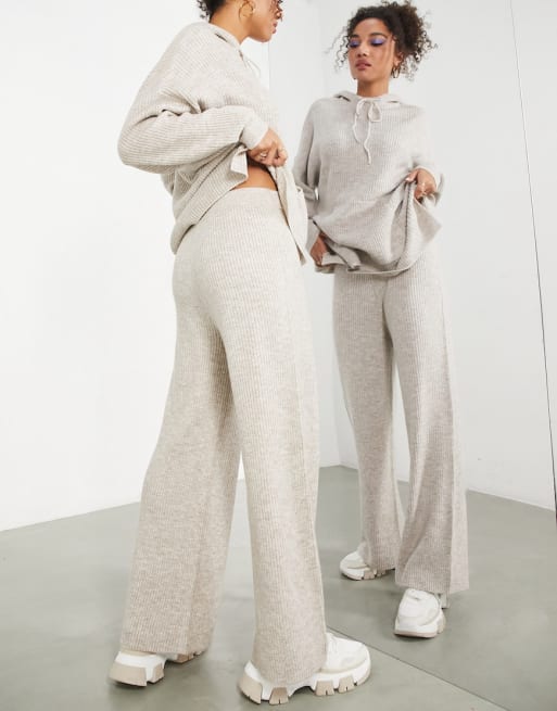 Asos Edition Oversize Kapuzenpullover Und Hose Aus Rippstrick In