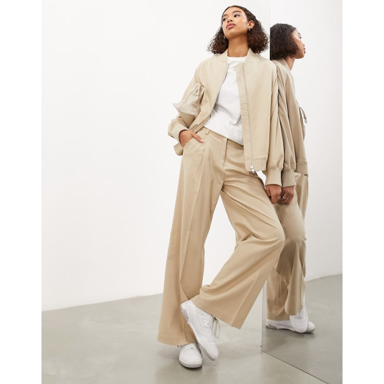 Wide Leg Trousers Pantalones Mujer