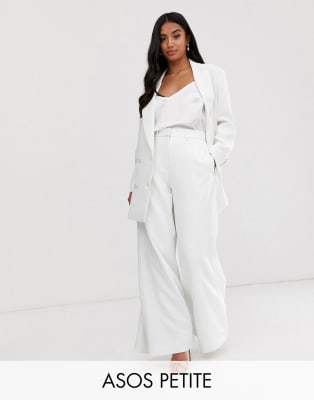 asos petite wide leg trousers