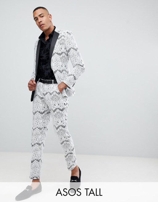 Lace tuxedo jacket sale