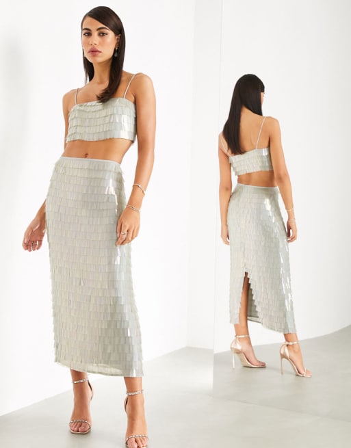 ASOS EDITION teardrop sequin co-ord