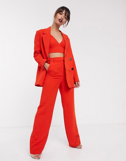 ASOS EDITION three piece mansy suit in hot red | ASOS
