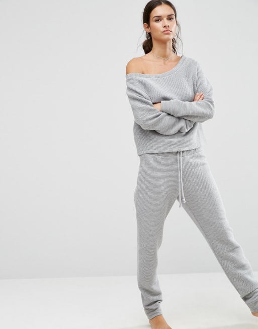 Asos Lounge Gratt Ribbat Set Asos