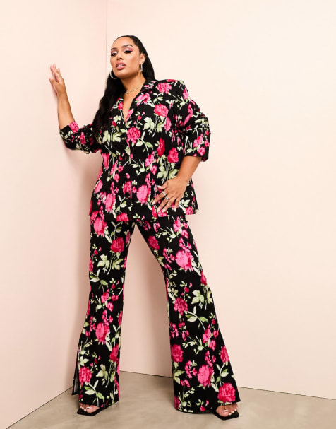 Womens patterned clearance suit