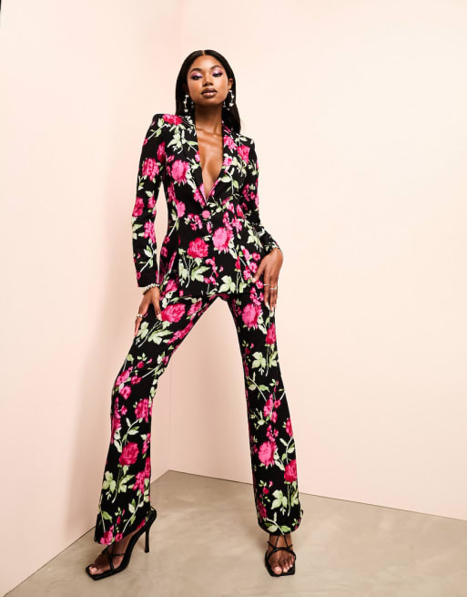 Floral pants deals suit