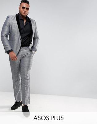 asos plus suits