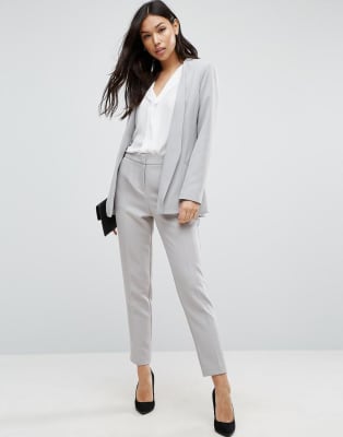 grey tailored women's suit