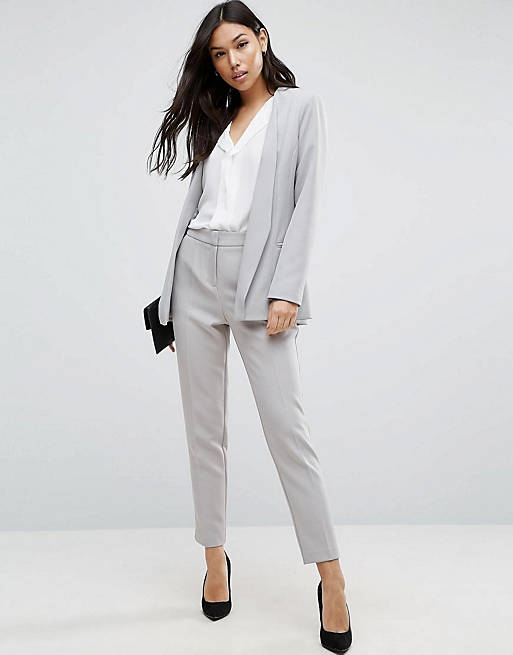 ASOS Premium Clean Tailored Suit in Light Gray
