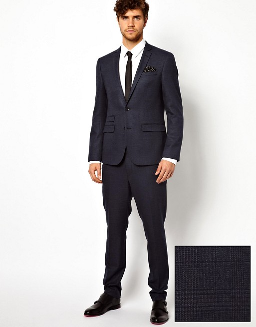 ASOS Skinny Fit Suit in Prince of Wales Check