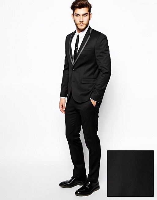 ASOS Skinny Fit Suit with Tipping
