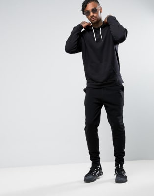 black skinny tracksuit