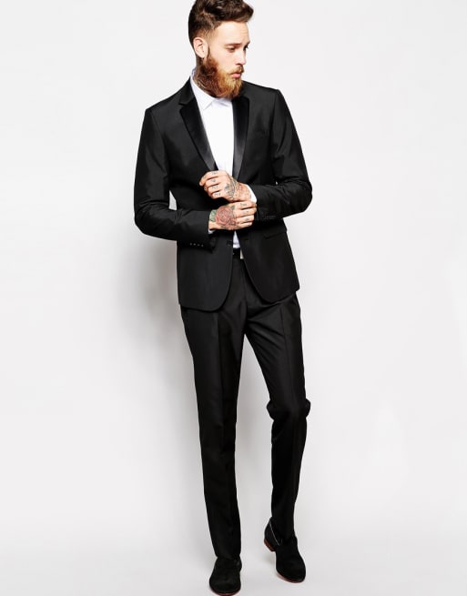 ASOS Slim Fit Black Tuxedo Suit ASOS