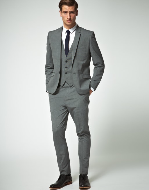 ASOS Slim Fit Grey Suit | ASOS