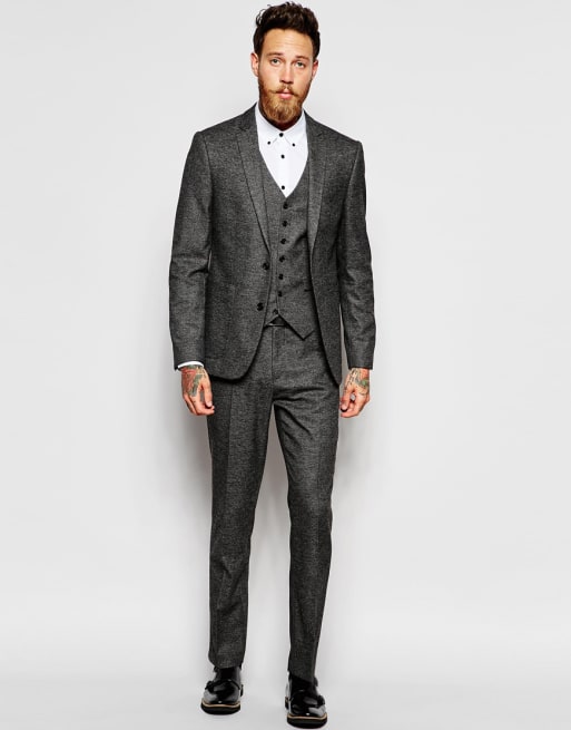 ASOS Slim Fit Suit In Birdseye fabric | ASOS