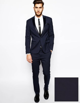 skinny fit tuxedo suit