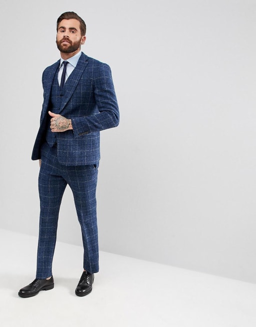 Asos harris shop tweed suit