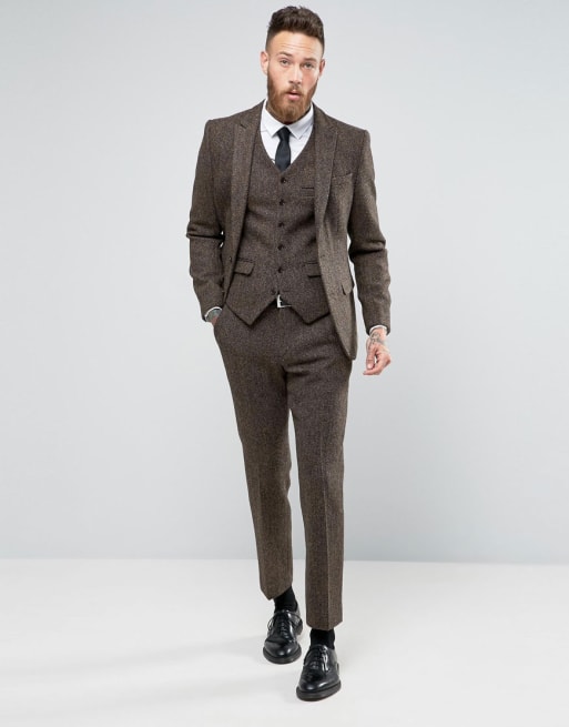 Asos tweed clearance suit