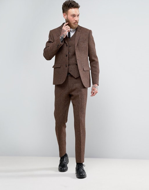 Asos harris tweed on sale suit