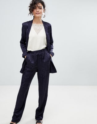 ASOS Soft Jacquard Blazer & PANTS Two-Piece