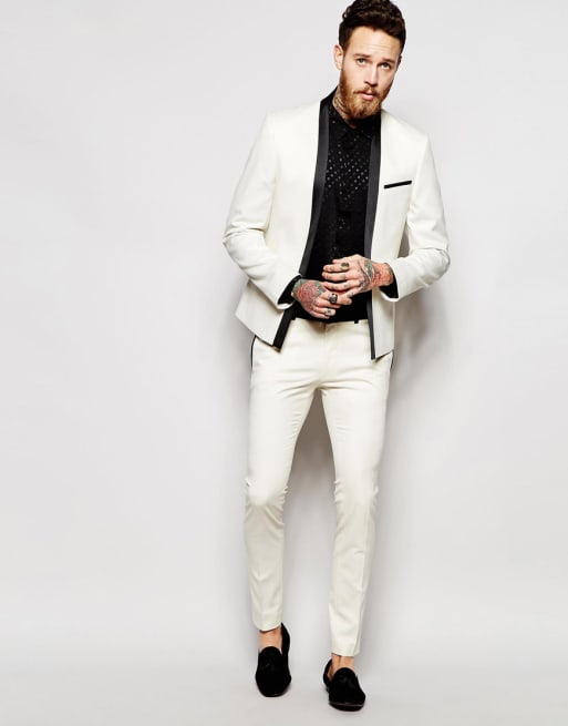 White on sale suit asos