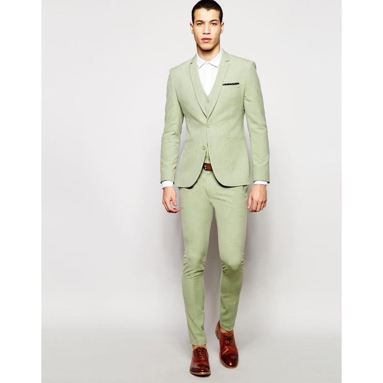 Asos sage deals green suit