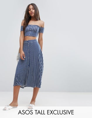 crop top and midi skirt co ord