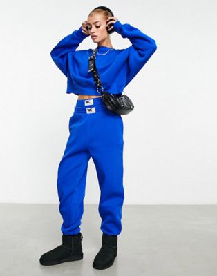 ASOS Weekend Collective boxy co ord set in cobalt