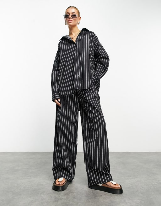 ASOS Weekend Collective printed stripe set