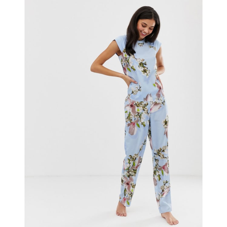 B By Ted Baker Harmony floral print jersey pyjama set ASOS