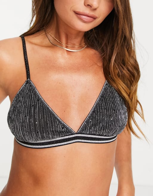 Becksondergaard - Tassie - Lingerieset met lovertjes in zwart