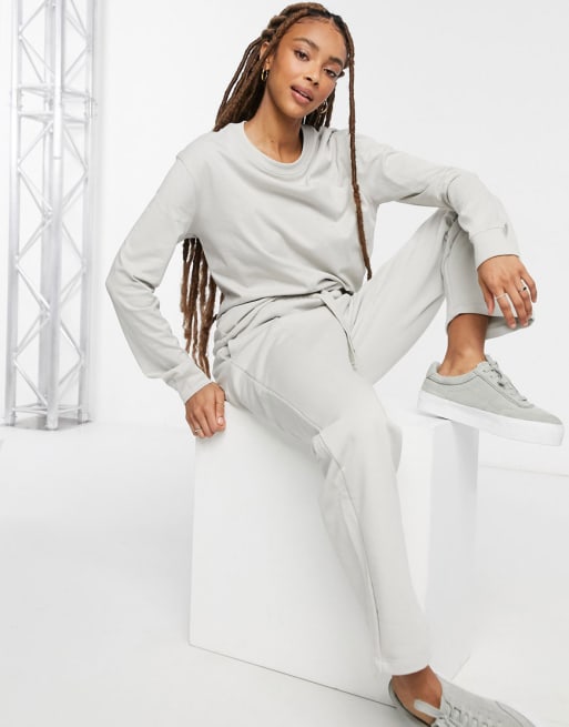 Women's Sweatshirt & Wide-Leg Sweatpants Bundle