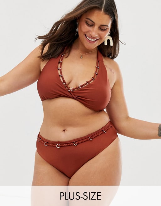 Bikini con cuello halter de Simply Be