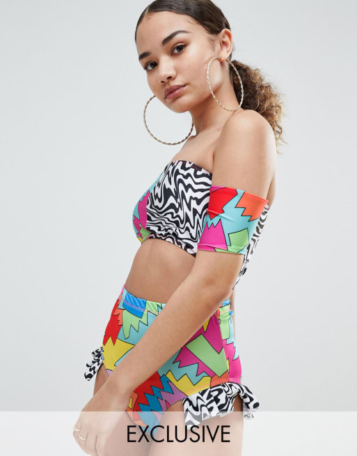 Bikini estampado Clash de Jade Clark X Tara Khorzad 