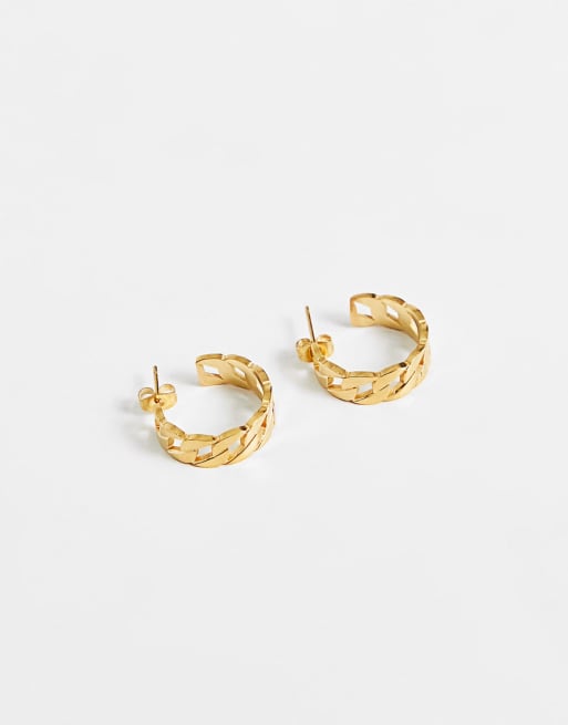 Bohomoon Cassie gold plated stainless steel earring and ring set | ASOS