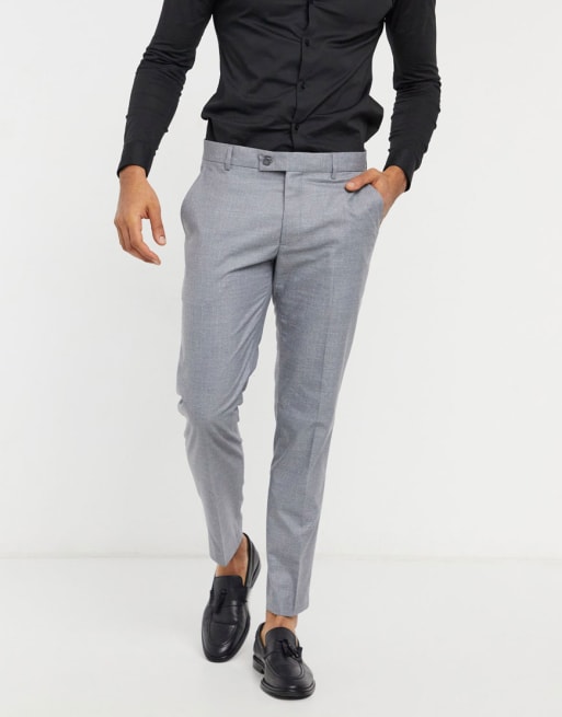 Bolongaro Trevor waterfall skinny suit in grey | ASOS