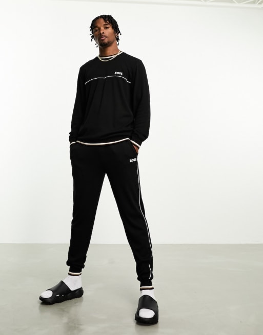 Boss bodywear logo online tracksuit black