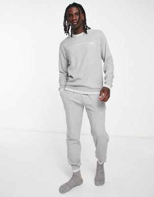 BOSS - Bodywear Core - Loungekledingset In Medium Grijs | ASOS