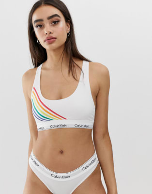 calvin klein rainbow bralette