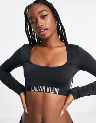 Calvin klein on sale cropped shirt