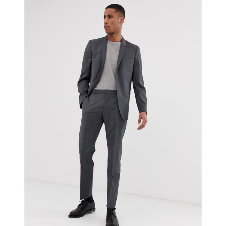 Calvin klein outlet grey suit