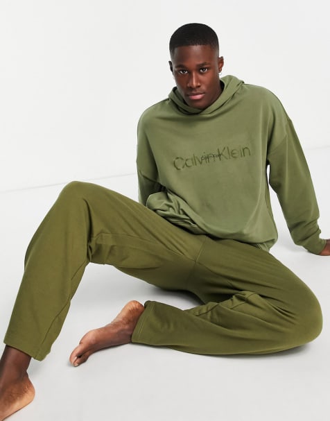 Calvin Klein Men's Loungewear Mens Loungewear Set Glen Checkered