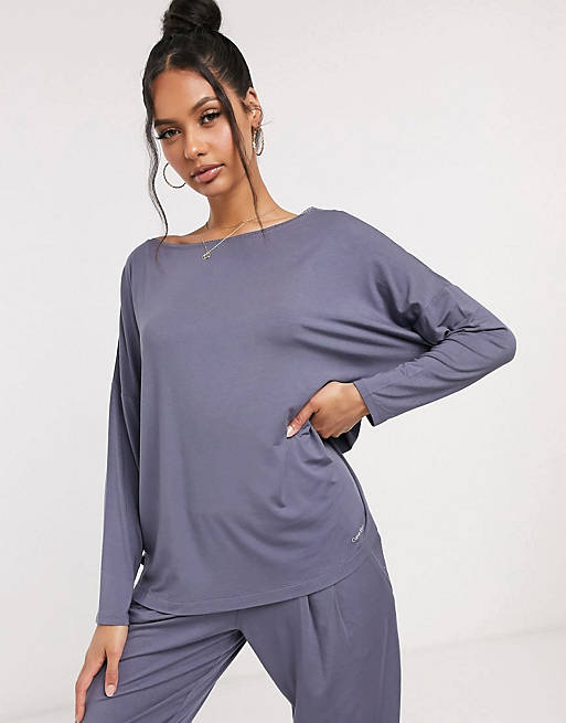 Calvin Klein loungewear set in chrome grey | ASOS