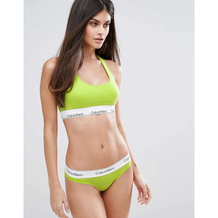 Buy Calvin Klein - Women's Cotton Bralette and Thong Underwear Set