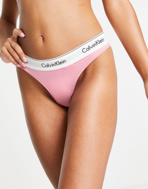 Calcinha Calvin Klein Underwear Hot Pant Mesh Modern Rosa - Compre Agora