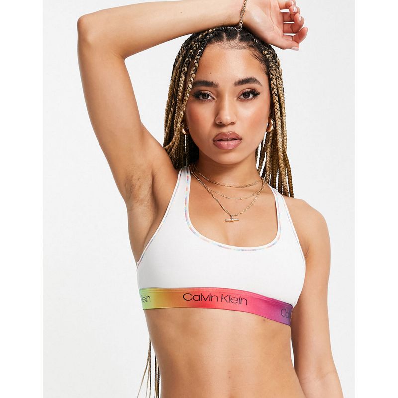  Designer Calvin Klein - Modern Cotton Pride - Completo intimo bianco e arcobaleno