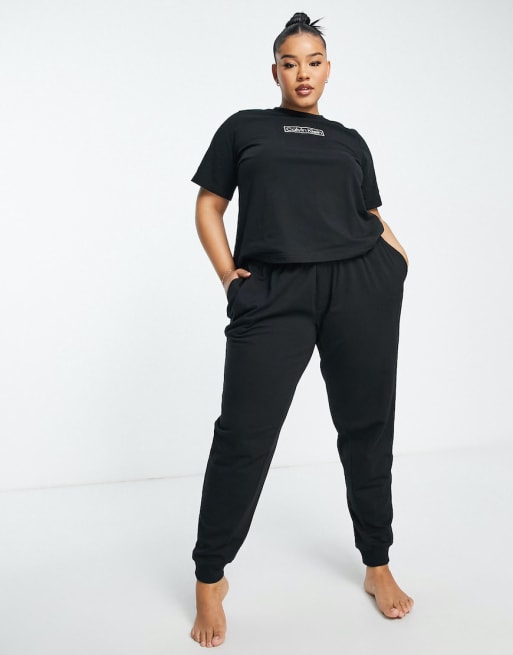 Plus size best sale black loungewear